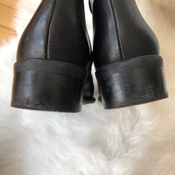 Franco Sarto knee high black leather boots - Picture 7 of 8